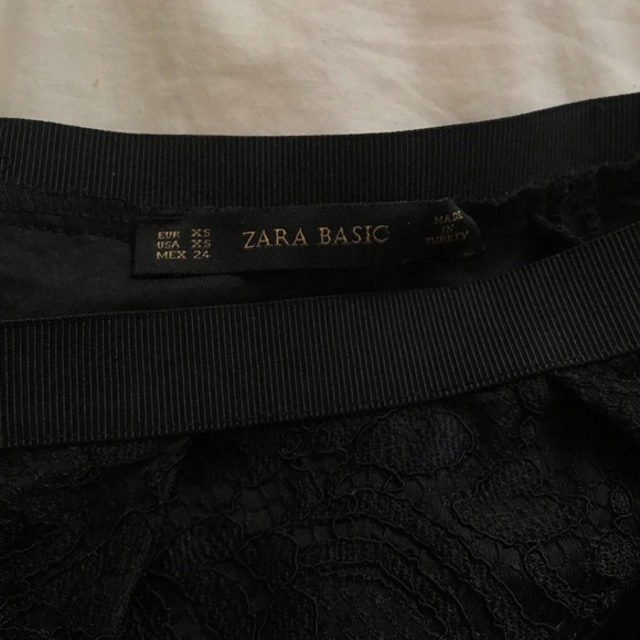 Black A Line Midi Zara Skirt - Picture 4 of 4